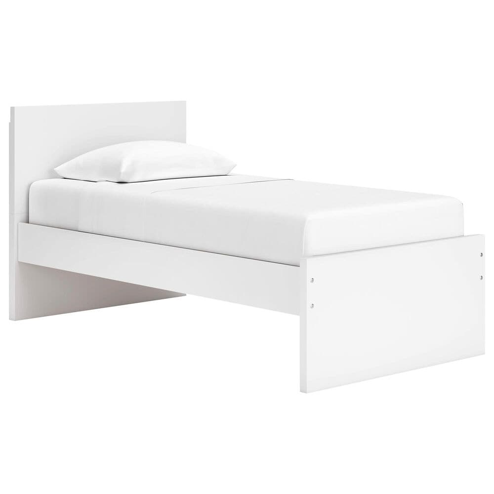 Ashley Onita Twin Platform Bed in White, , large