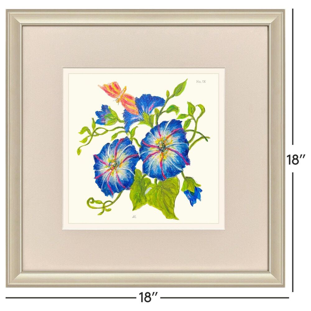 Paragon 18" Square Fleur Melange III Wall Art in Green (Set of 4), , large