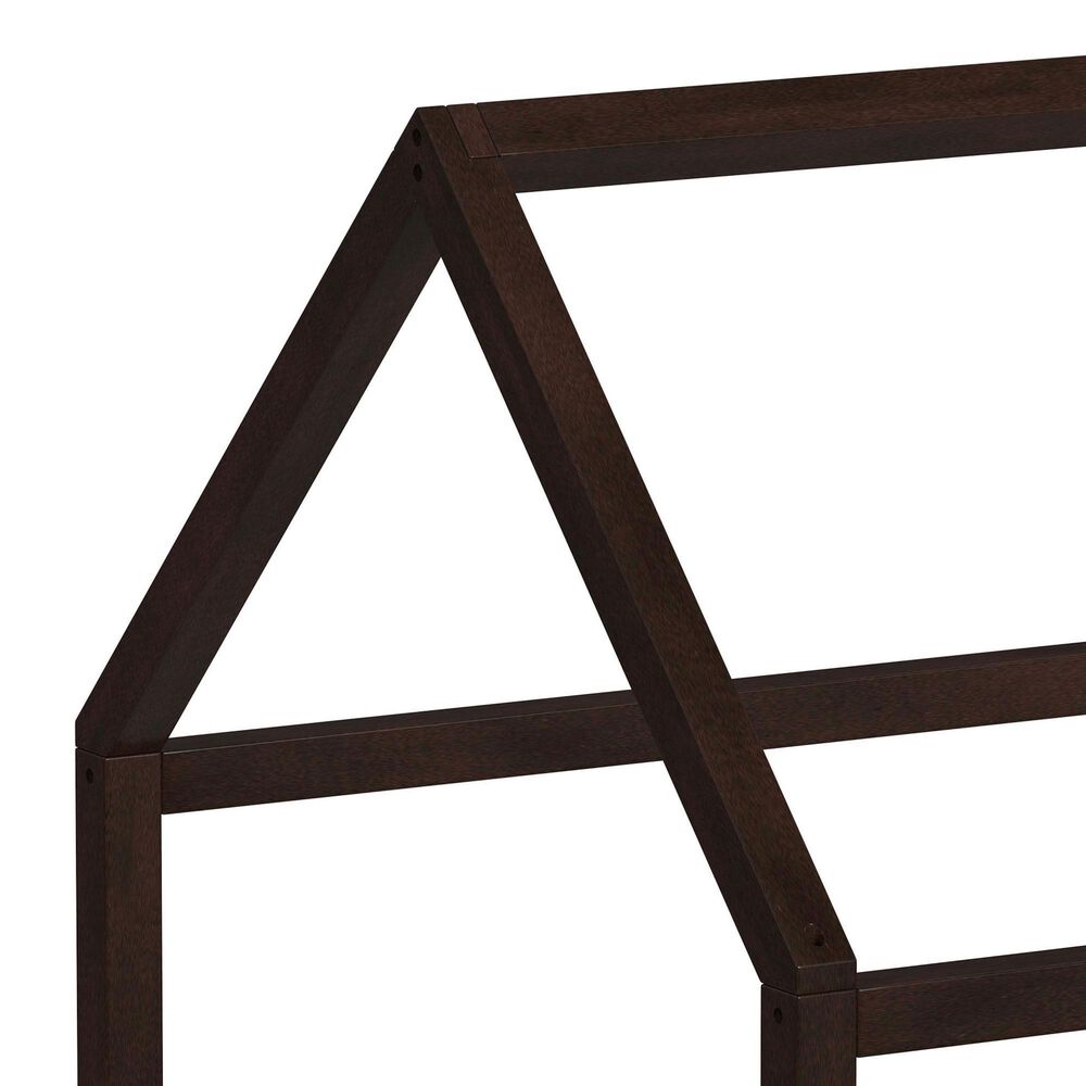 Mayberry Hill Sami Twin Canopy Montessori Bed in Espresso, , large