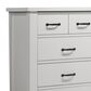 HOMLUX 3-Piece Bedroom Set with 6-Drawer Dresser, 5-Drawer Chest & Nightstand in White, , large