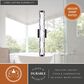 Vaxcel Marseille 1-Light Bathroom Vanity with LED Light in Matte Black, , large
