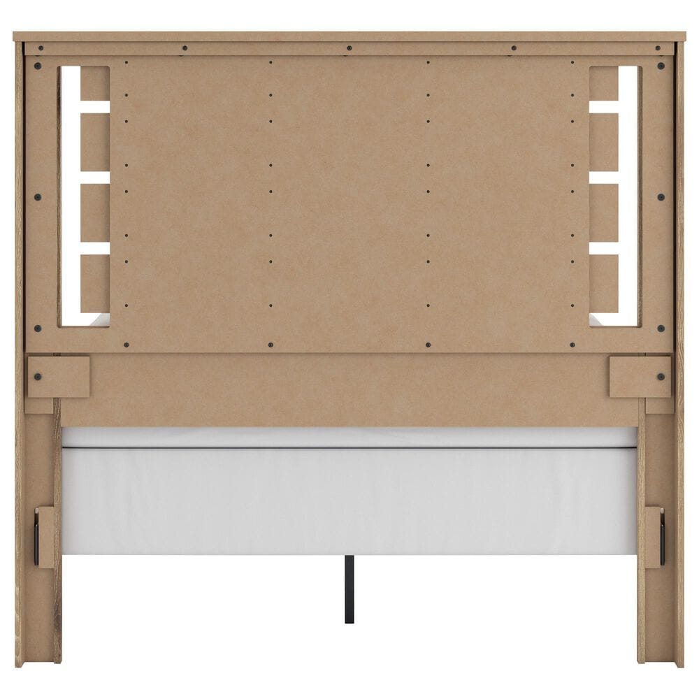 Ashley Brozmont Queen Panel Bed in Natural Brown, , large