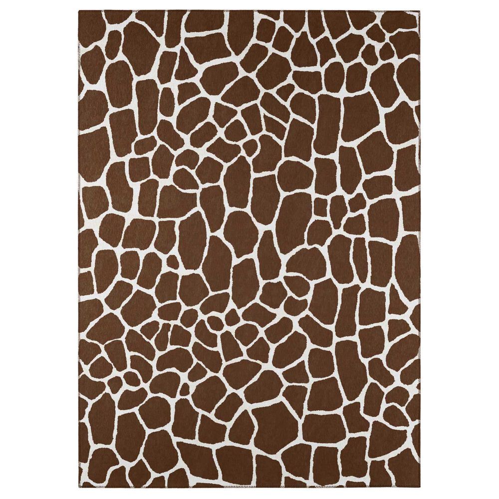 Dalyn Rug Company Mali 10" x 14" Chocolate Indoor/Outdoor Area Performance Rug, , large