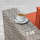 HOMLUX 12-Piece Modern Outdoor Sectional Furniture Set in Orange Red, , large