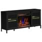 Classic Flame 56" TV Stand with Electric Fireplace in Black, , large
