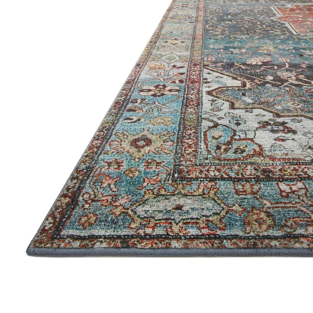 Loloi II Margot 2&#39;6&quot; x 7&#39;6&quot; Ocean and Brick Runner, , large