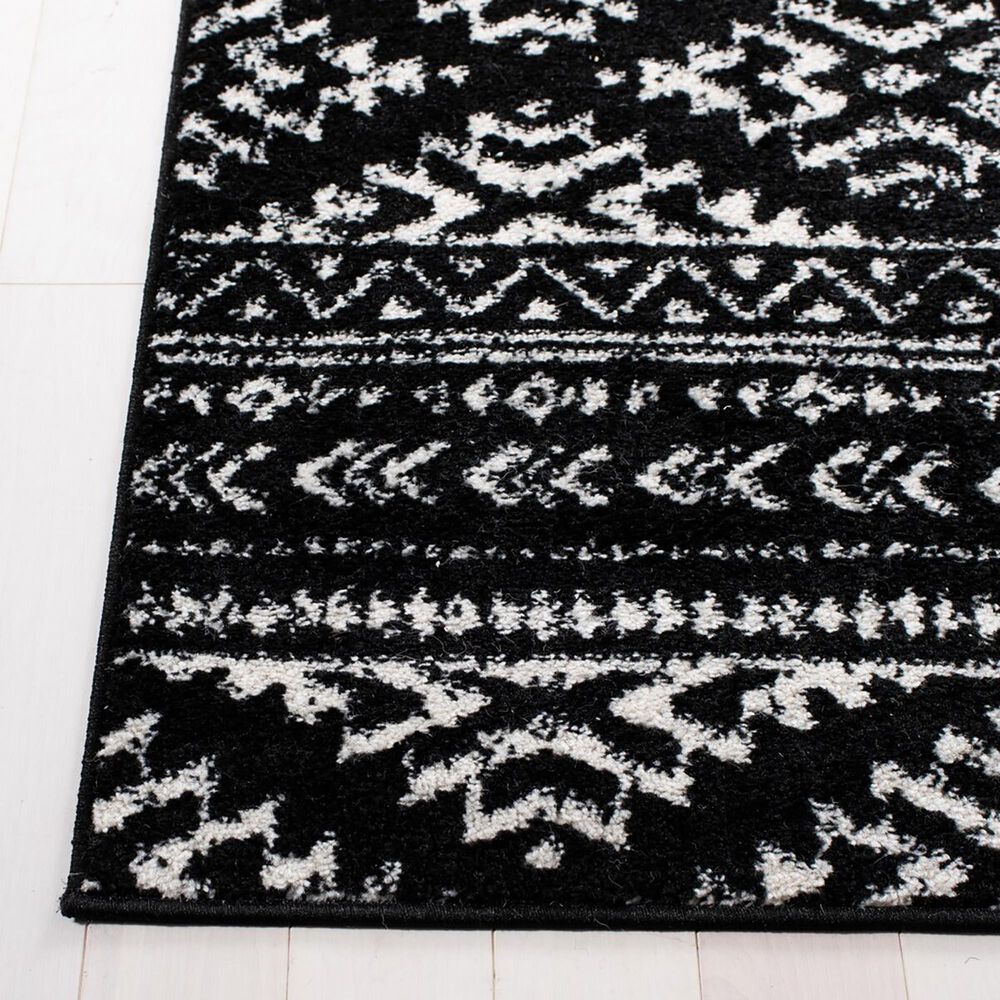 Safavieh Tulum TUL272 2&#39; x 9&#39; Black and Ivory Runner, , large