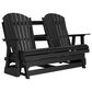 Ashley Hyland Wave Patio Glider Loveseat in Black, , large