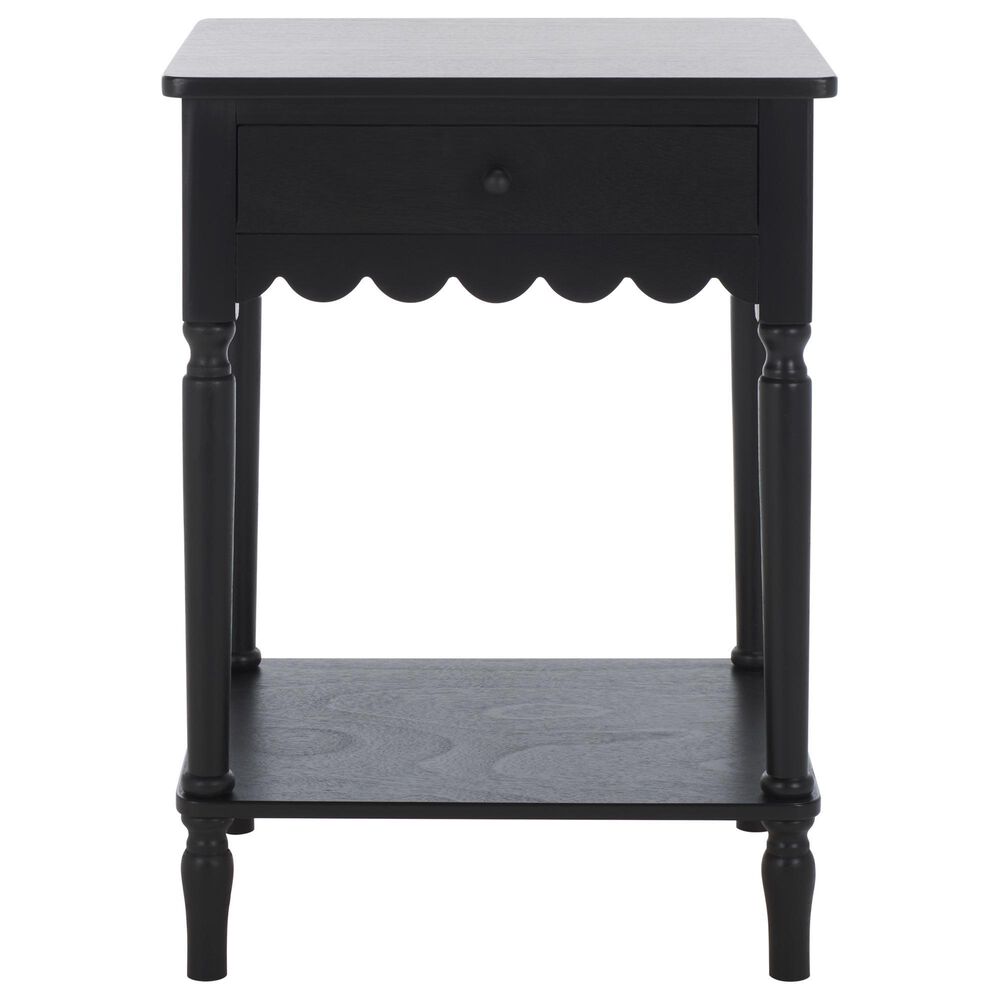 Safavieh Haven Top Drawer End Table in Matte Black, , large