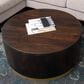 37B Form Coffee Table in Coffee and Brass, , large