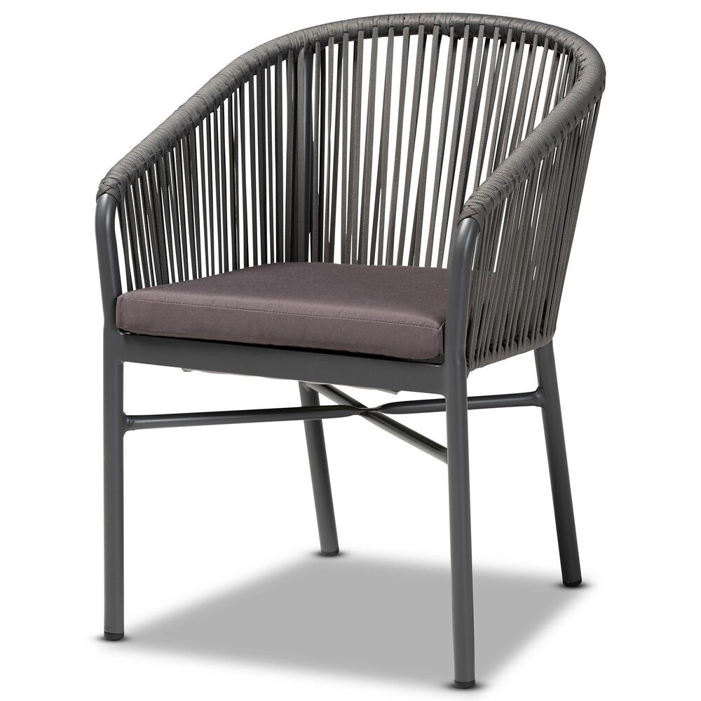 Baxton Studio Marcus Arm Chair in Grey, , large