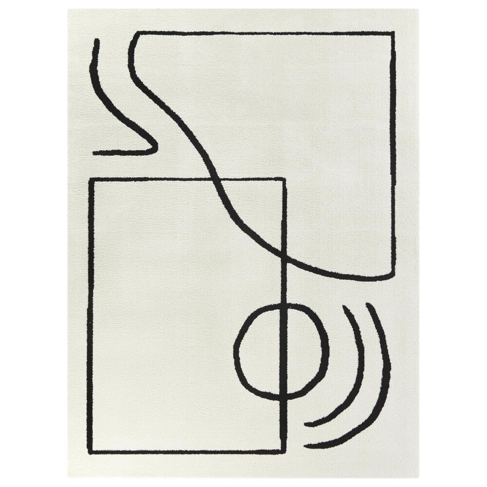 Balta Rugs Augarde 5"3" x 7" White Area Rug, , large