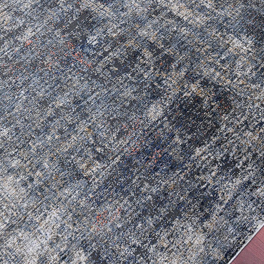 Amer Rugs Vermont VRM-2 2&#39;7&quot; x 8&#39; Gray and Orange Runner, , large