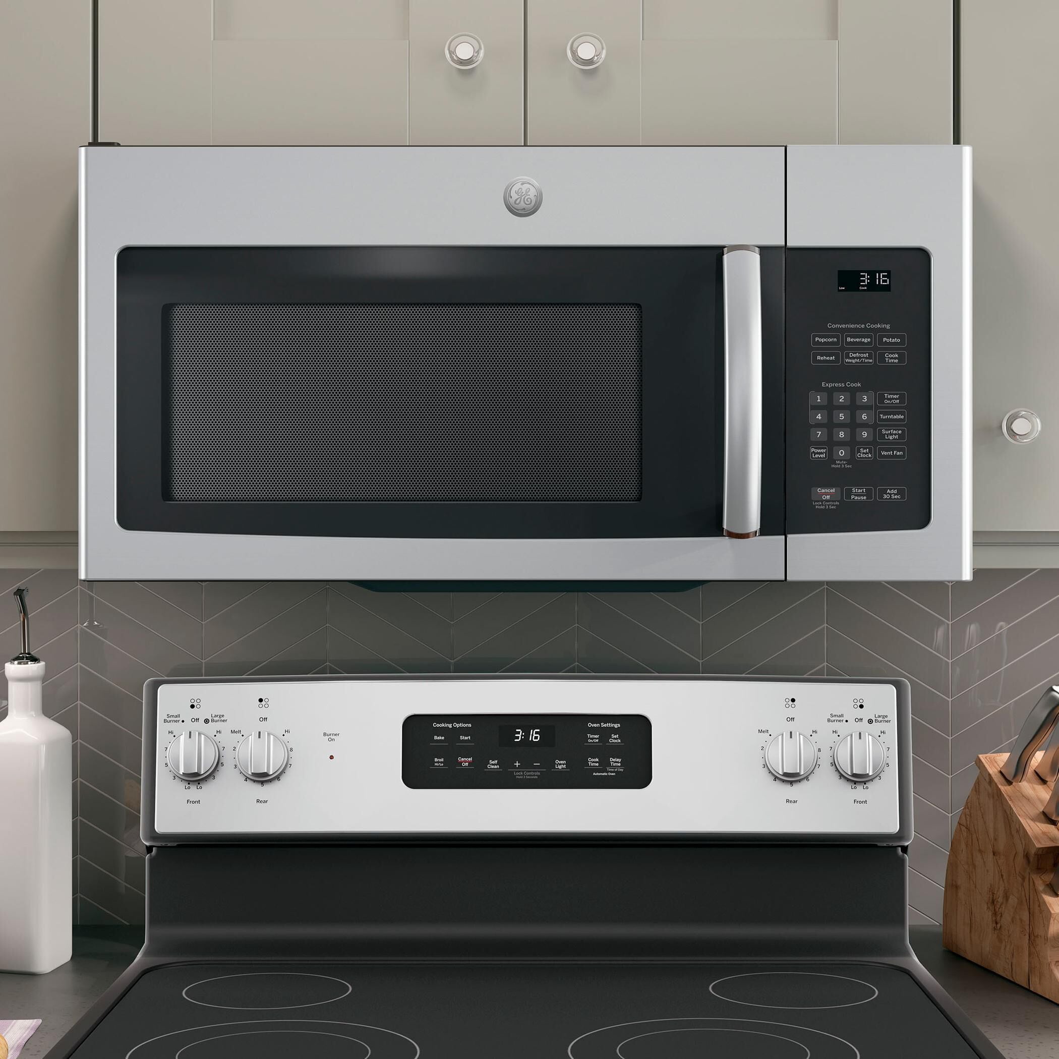 GE Appliances 1.6 Cu. Ft. Over The Range Microwave Oven with