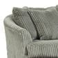 Ashley Lindyn Oversized Swivel Accent Chair in Fog, , large