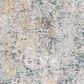 Surya Laila  5"3" Round Light Gray, Beige, White, Navy and Camel Area Rug, , large