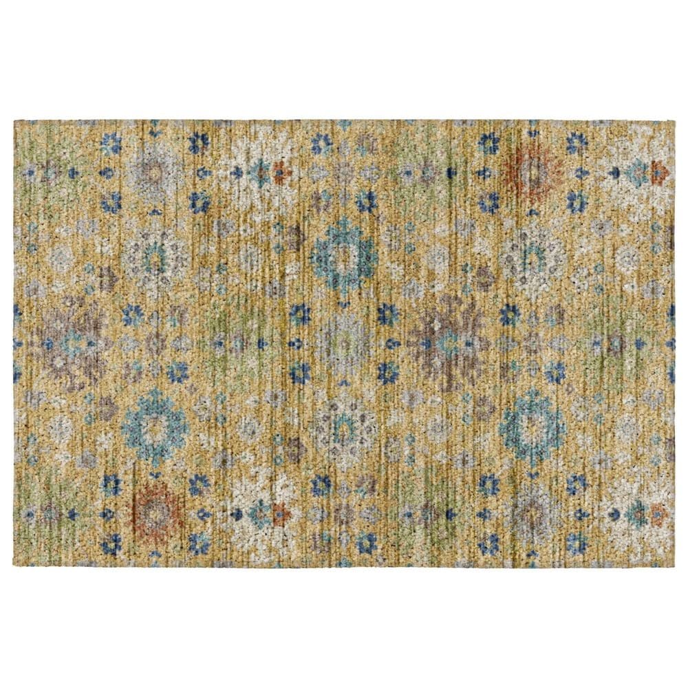 Dalyn Rug Company Silk Road Turmeric, Gold, Blue, Copper, Ivory, Taupe and Aloe 2"6" x 3"10" Area Rug, , large