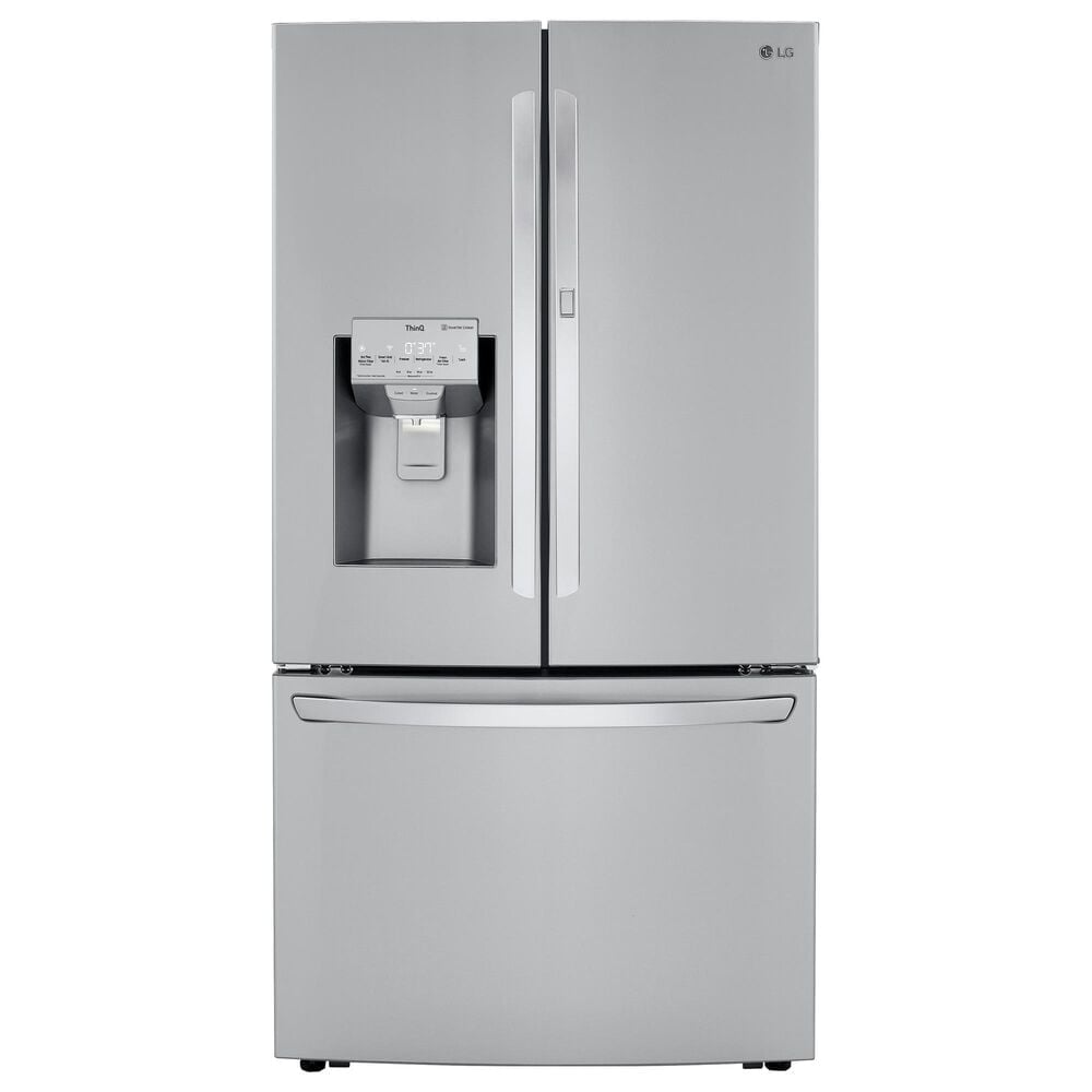 LG 24 Cu. Ft. French Door Counter Depth Refrigerator with Craft Ice Maker in Stainless Steel, , large