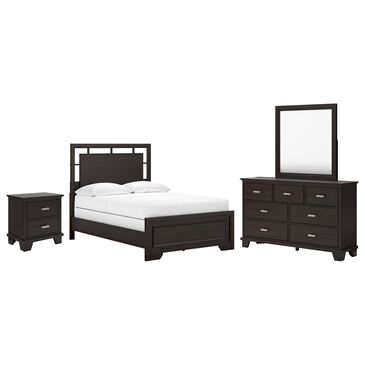 Ashley Covetown 4-Piece Full Bedroom Set in Dark Brown, , large
