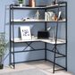 Furniture of America Darrel Desk in Black and Light Oak, , large