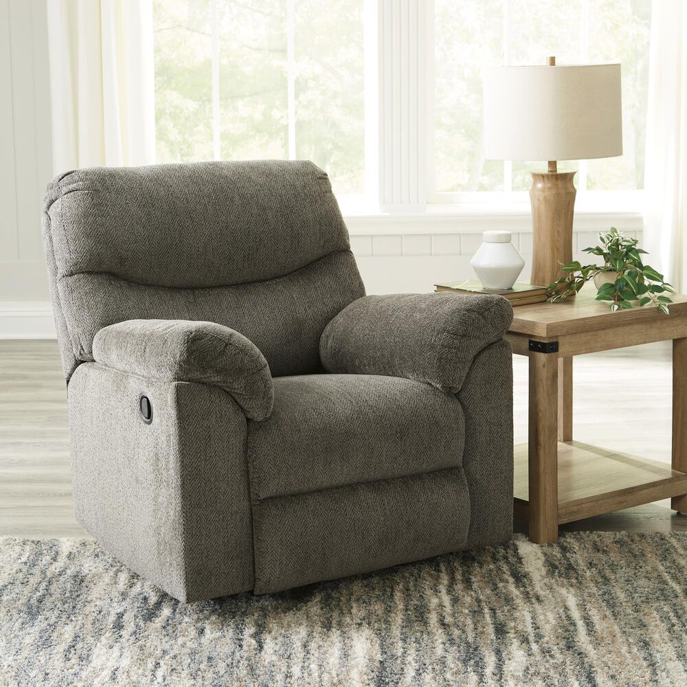 Ashley Alphons Manual Rocker Recliner in Putty, , large