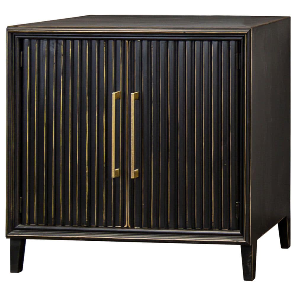 Ardent Home Riley 2-Door Small Console in Golden Black, , large