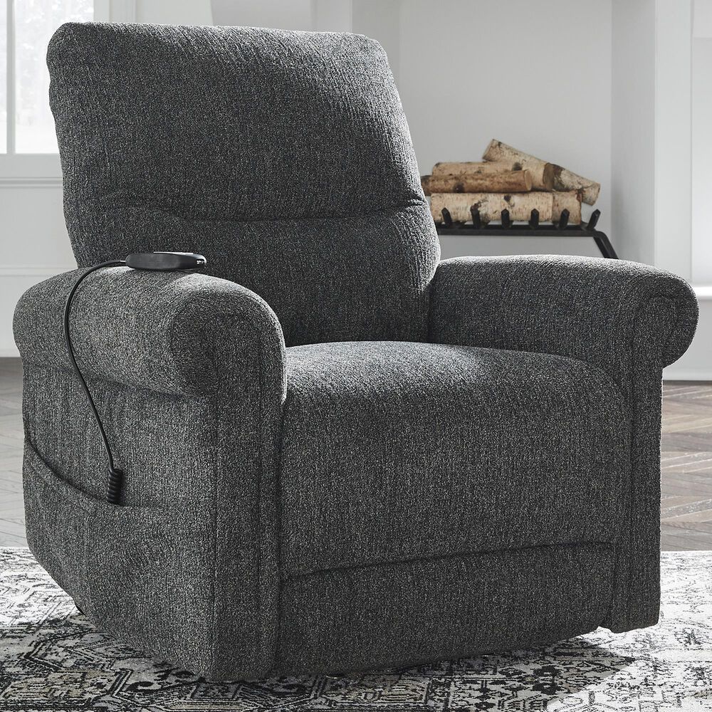Ashley Aureta Power Lift Recliner in Charcoal, , large