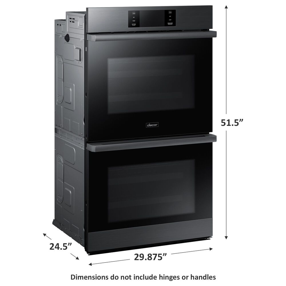 Dacor 30&quot; Modernist Electric Double Wall Oven in Graphite Stainless Steel, , large