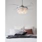 Beacon Lighting Veil 48" Ceiling Fan with Clear Blades in Chrome, , large