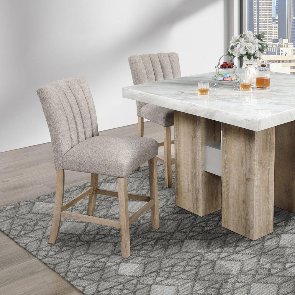GLOBAL 5-Piece Square Dining Set in with Faux Stone Table Top, , large