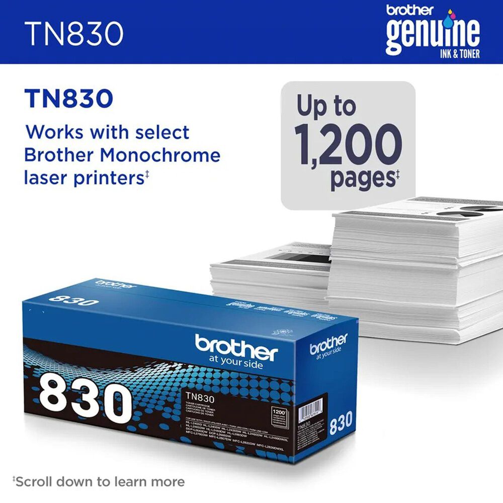 Brother Standard Yield Toner with Yields Approx 1200 Pages in Black, , large