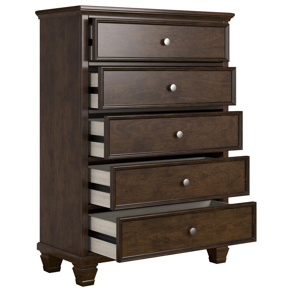 Ashley Danabrin 5-Piece Twin Panel Bedroom Set in Brown, , large
