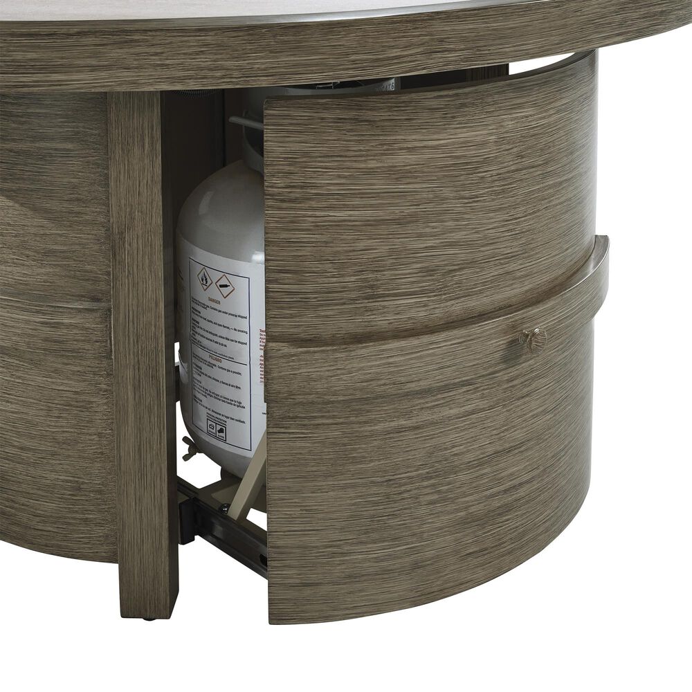 Ashley Rainier Ranch Round Fire Pit Table in Beige, , large
