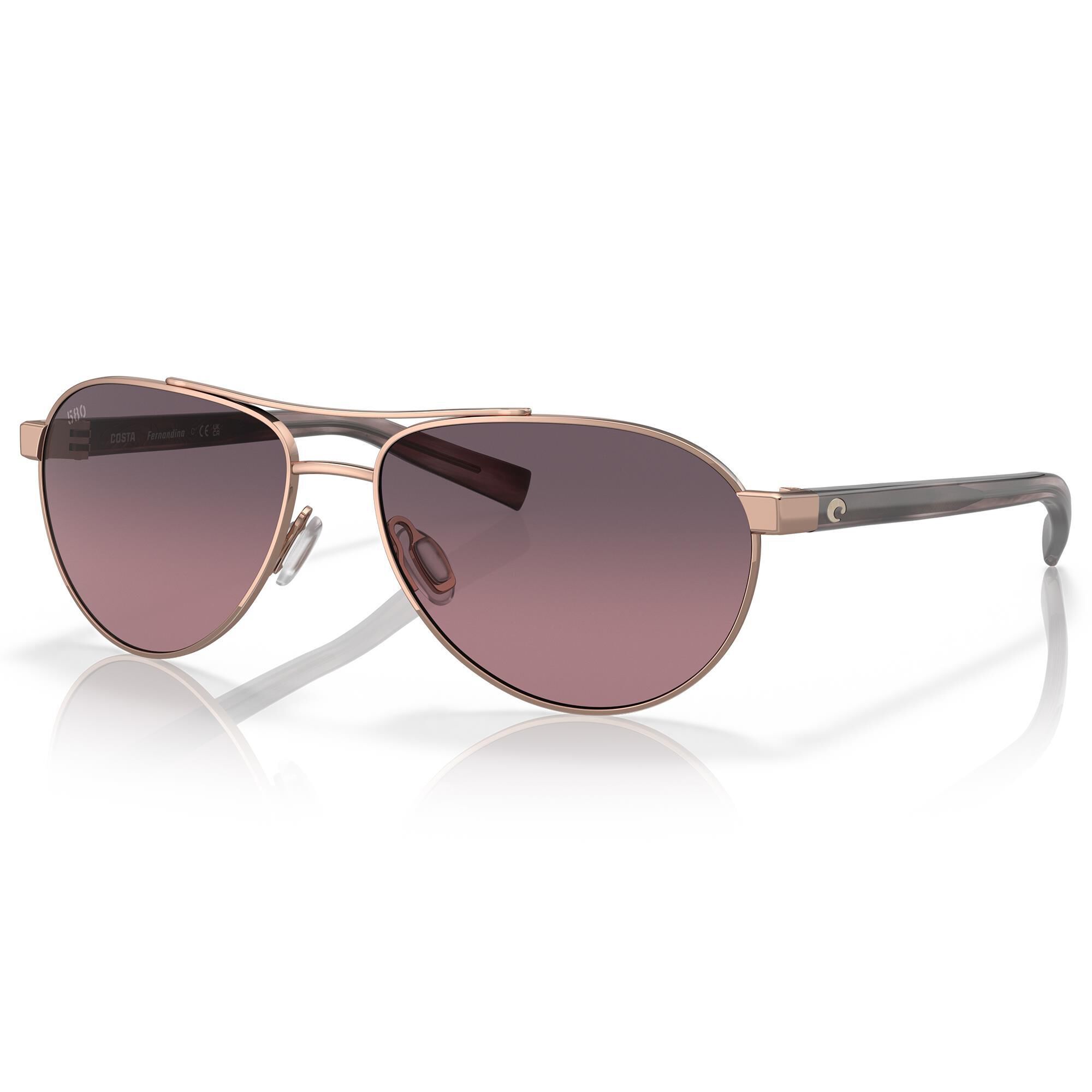 Costa fernandina sunglasses rose gold sale