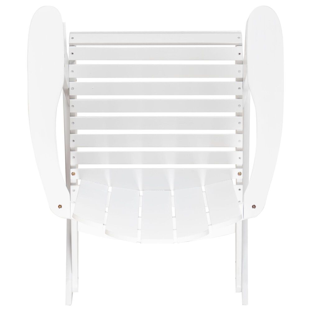 Linon Home Decor Adirondack Rocking Chair in White, , large