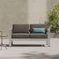 Hearth and Haven Cape Coral Outdoor Loveseat in Khaki, , large