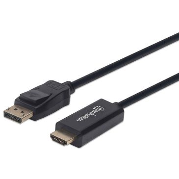 Manhattan 6" DisplayPort Male to HDMI Male Cable in Black, , large