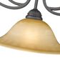 Golden Lighting Mayfair 3-Light Pendant in Leather Crackle, , large