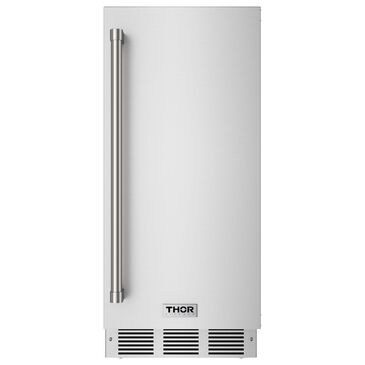 Thor Kitchen 26 Lbs Ice Maker with Top-Hat Cube Ice in Stainless Steel, , large