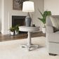 Golden Wave Furniture New Haven Round End Table in Oyster Shell, , large