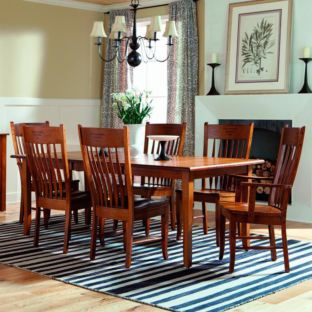 Palettes by Winesburg Shaker 7-Piece Dining Set in Oak, , large