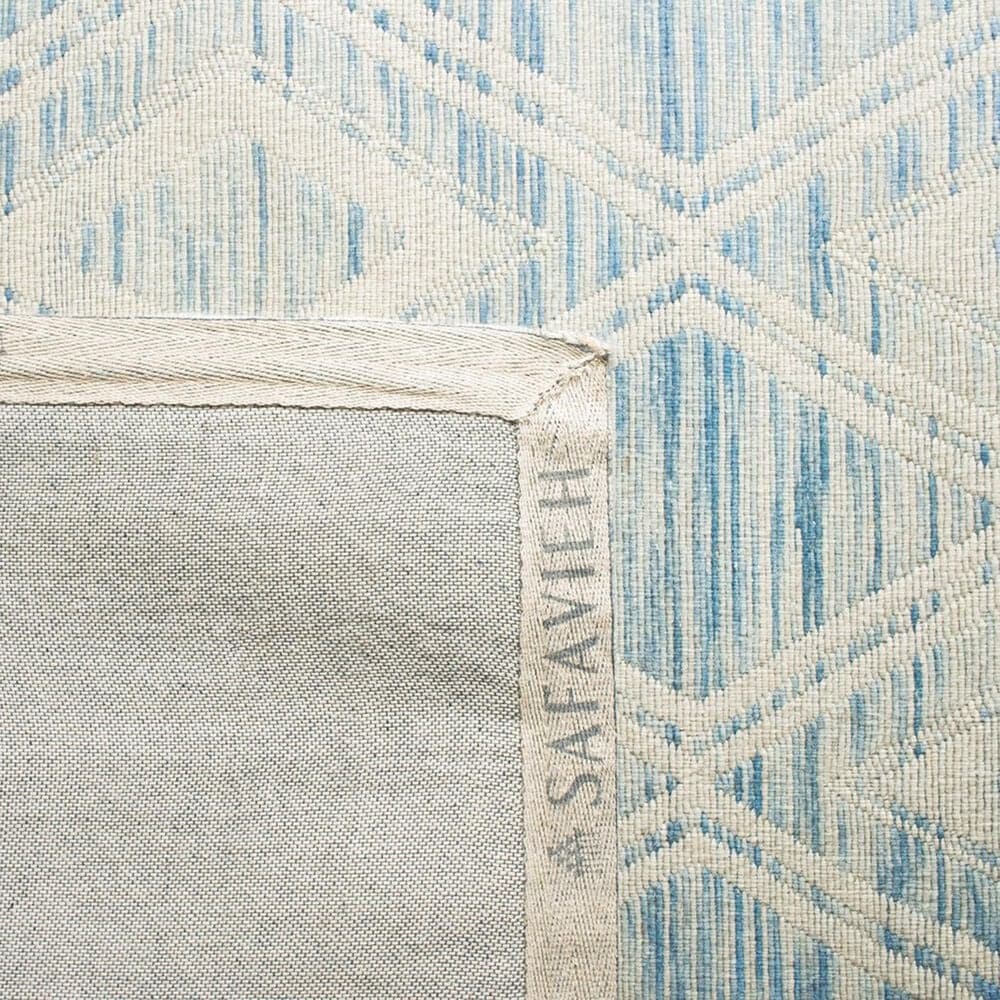 Safavieh Marbella 2&#39;3&quot; x 12&#39; Dark Blue and Ivory Runner, , large