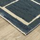 Oriental Weavers Reed 9"10" x 12"10" Blue and Ivory Area Rug, , large