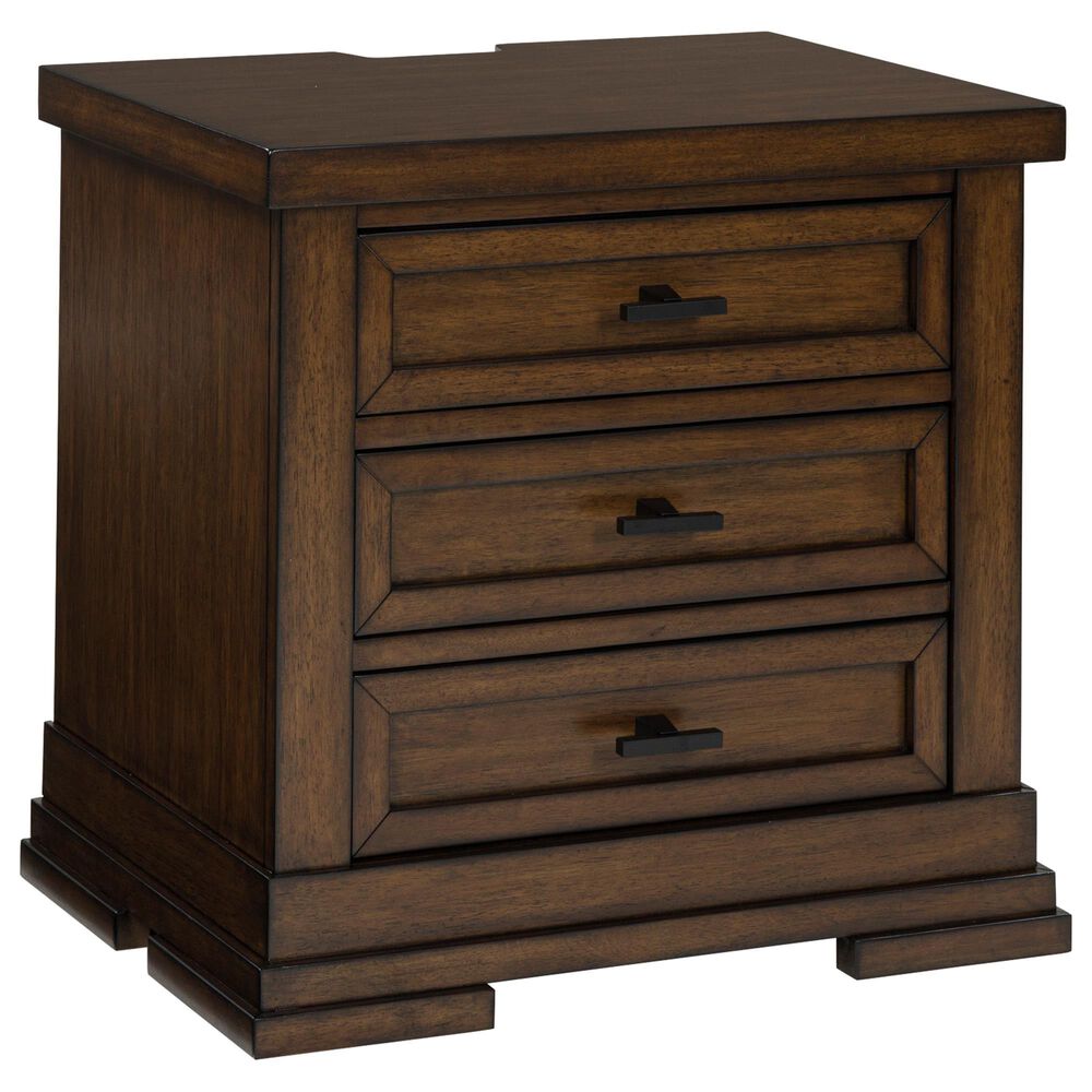 Ashley Taffenbrook 4-Piece King Storage Bedroom Set in Medium Brown and Black, , large