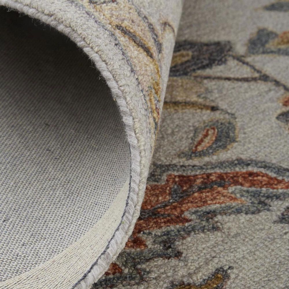 Feizy Fallon Gray and Multicolor 4&#39; x 6&#39; Area Rug, , large