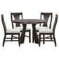 New Heritage Design Chestnut Ridge 5-Piece Round Dining Set in Dark Brown, , large
