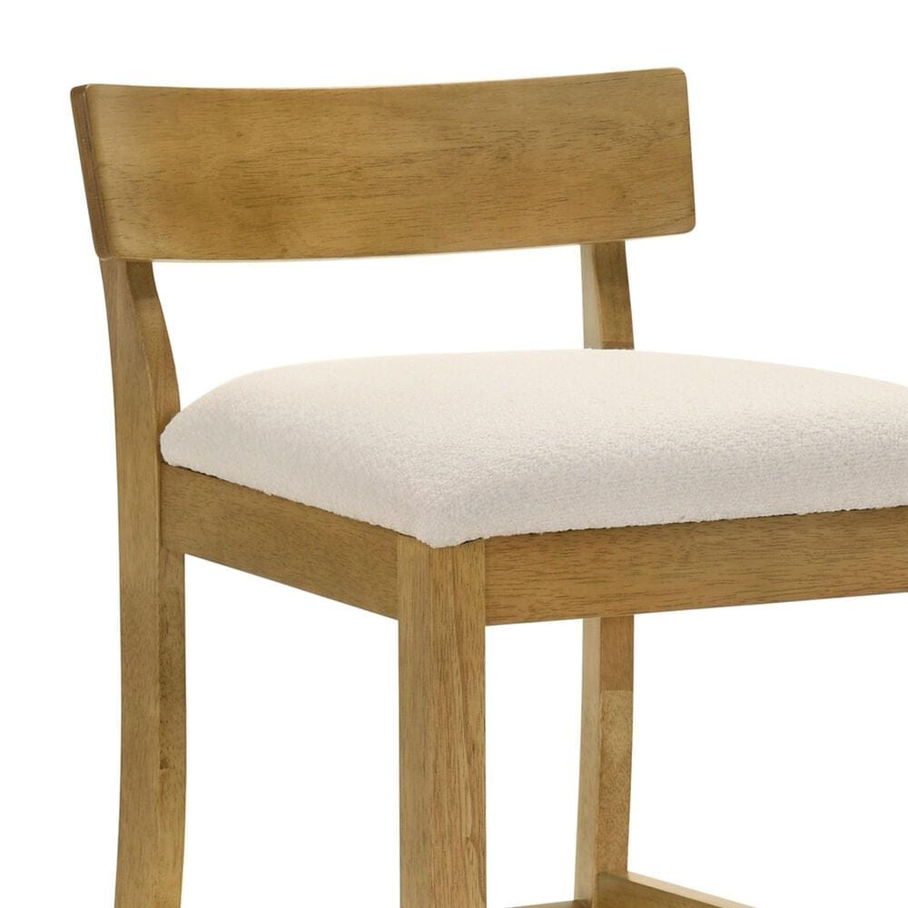 Armen Living Merie Bar Height Stool in Putty Brown, , large