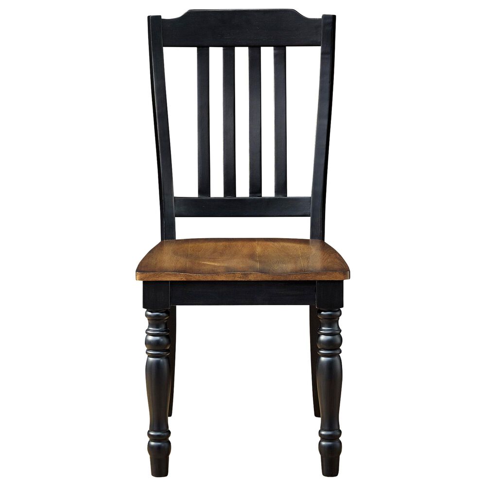 Ashley Clorazi 5-Piece Oval Dining Set in Black and Brown, , large