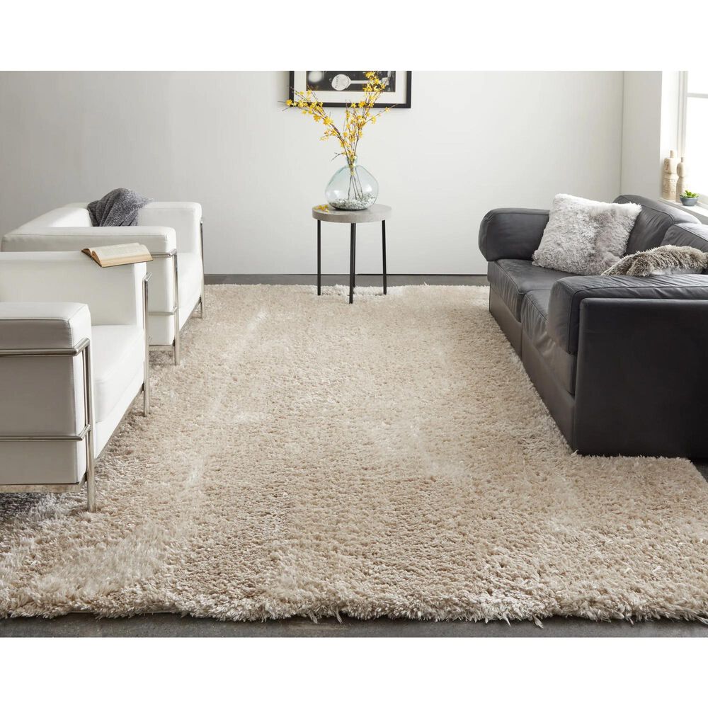 Feizy Darian 4&#39; x 6&#39; Beige Area Rug, , large