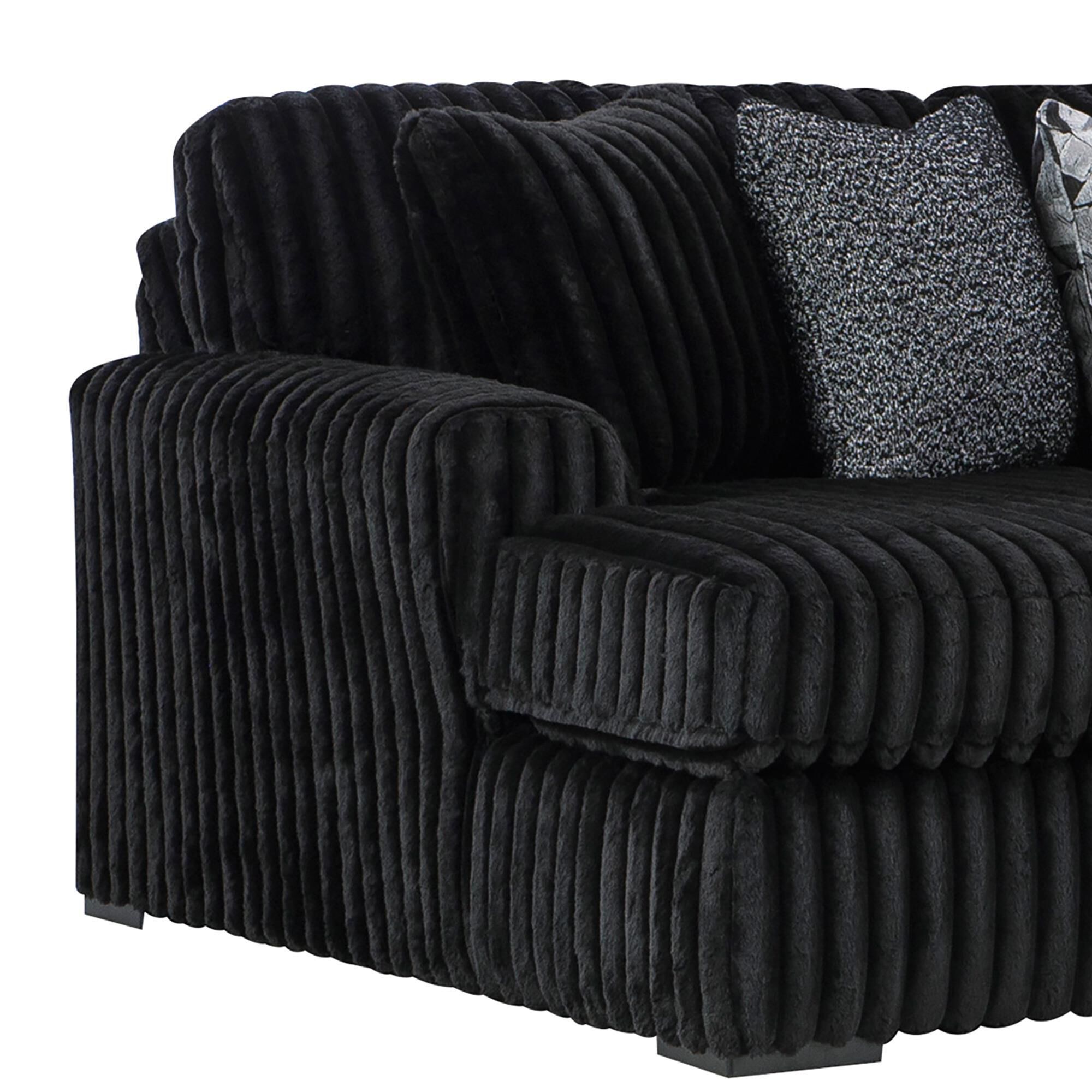 Ashley Midnight-Madness 4-Piece Sectional with Left-Facing Chaise